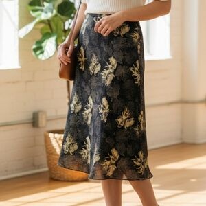 Bianca Nygard Sheer Lined Skirt W 16" L 34"